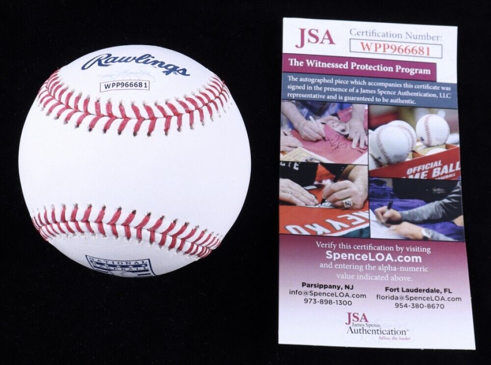 Ken Harrelson Signed Hall of Fame Baseball Inscribed "Hawk" (JSA COA) White Sox