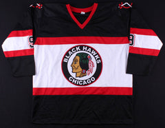 Bobby Hull Signed Chicago Blackhawks Throwback Jersey Insc. "HOF 1983" (JSA COA)