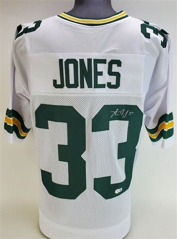 Aaron Jones Signed Green Bay Packers Jersey (Beckett) 2020 Pro Bowl Running Back