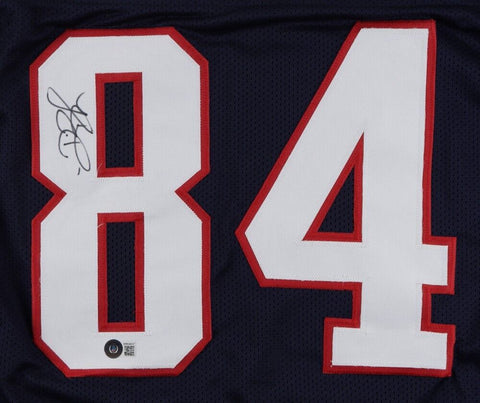 Deion Branch Signed New England Patriots Jersey (Beckett) #84 his 2010-2012 No.