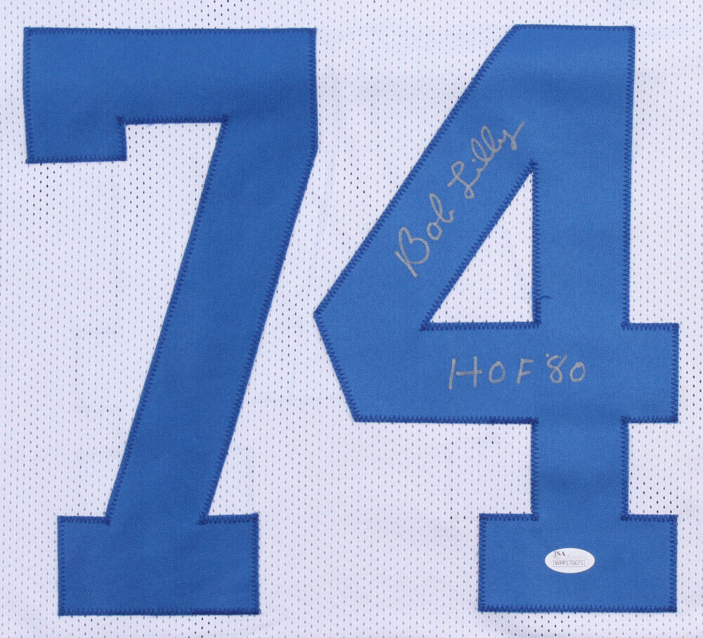 BOB LILLY AUTOGRAPHED HAND SIGNED CUSTOM DALLAS COWBOYS JERSEY - Signature  Collectibles