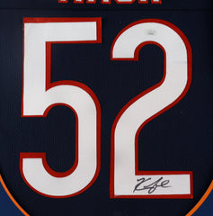 Khalil Mack Signed Chicago Bears 35x43 Framed Jersey (JSA Holo) 6xPro Bowl L.B.