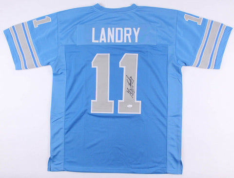 Greg Landry Signed Lions Jersey (JSA COA) Detroit Starting Q.B. (1968–1978)