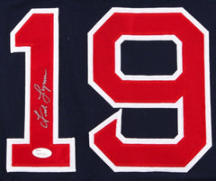Fred Lynn Signed Boston Red Sox Jersey (JSA COA) 1975 A.L. Rookie of the Year