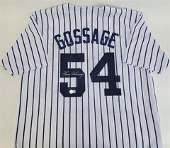 Goose Gossage Signed New York Yankees Pinstripe Home Jersey (Beckett) 2008 HOF