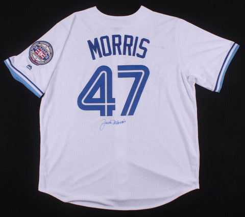 Jack Morris Signed Toronto Blue Jays Majestic MLB Jersey (TriStar