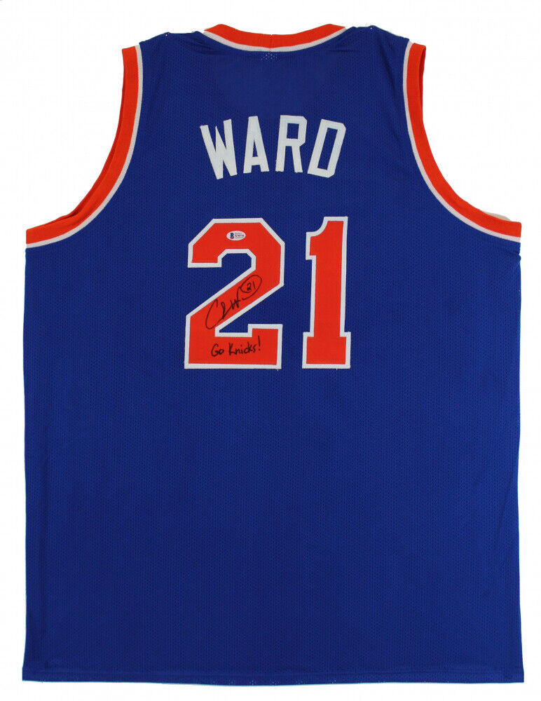 Charlie Ward Signed New York Knicks Jersey Inscribed Go Knicks! (Bec –