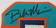 Brock Marion Signed Miami Dolphins White Home Jersey (JSA COA) 3xPro Bowl Safety