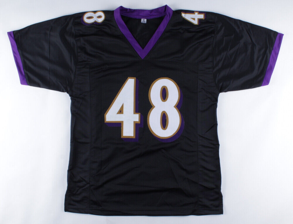 Patrick Queen Signed Baltimore Ravens Jersey (Beckett COA) Rookie Year Number 48