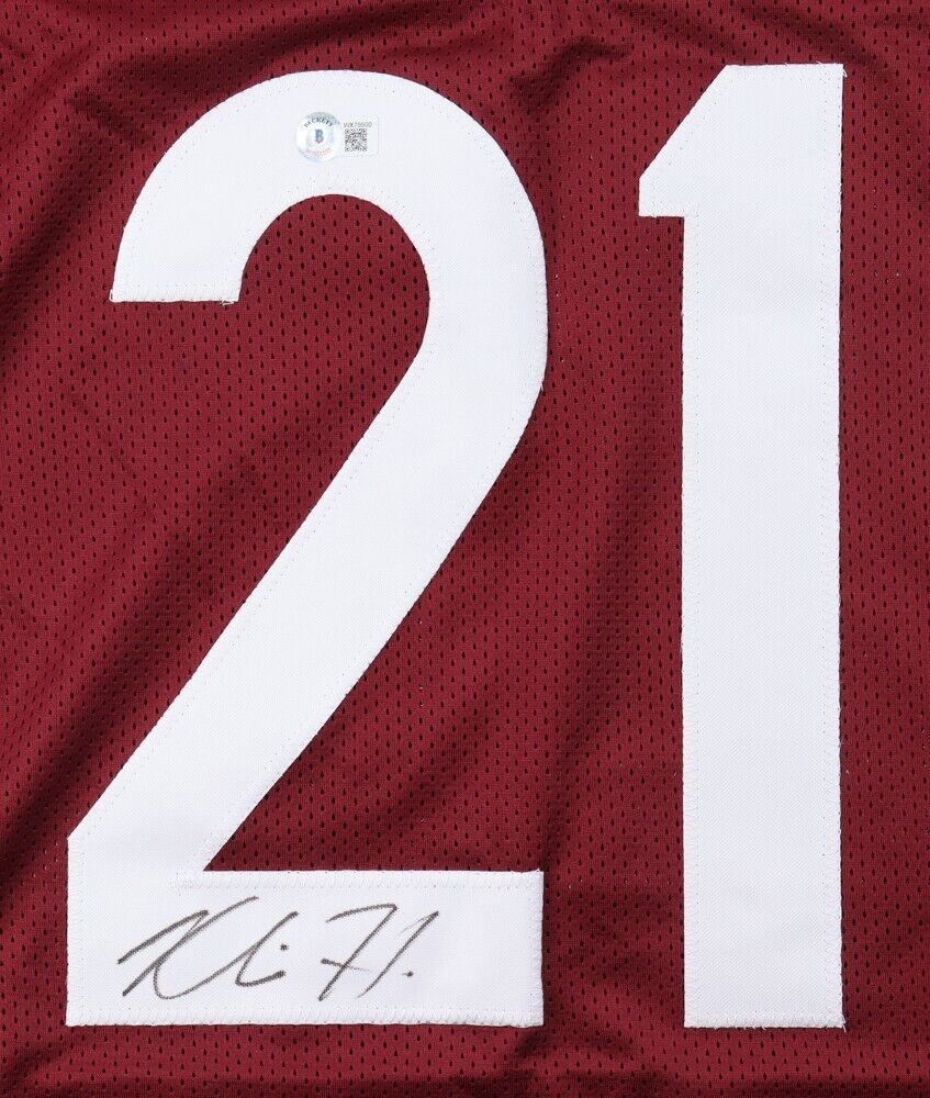 Khalil Herbert Signed Virginia Tech Hokies Jersey (Beckett COA) Chicago Bears RB