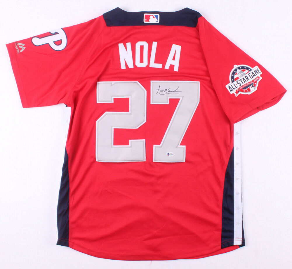Aaron Nola Signed Phillies 2018 N.L All-Star Game Majestic MLB