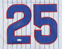 Derrek Lee Signed Chicago Cubs Majestic Style Jersey (JSA) NL Batting Champ 2005