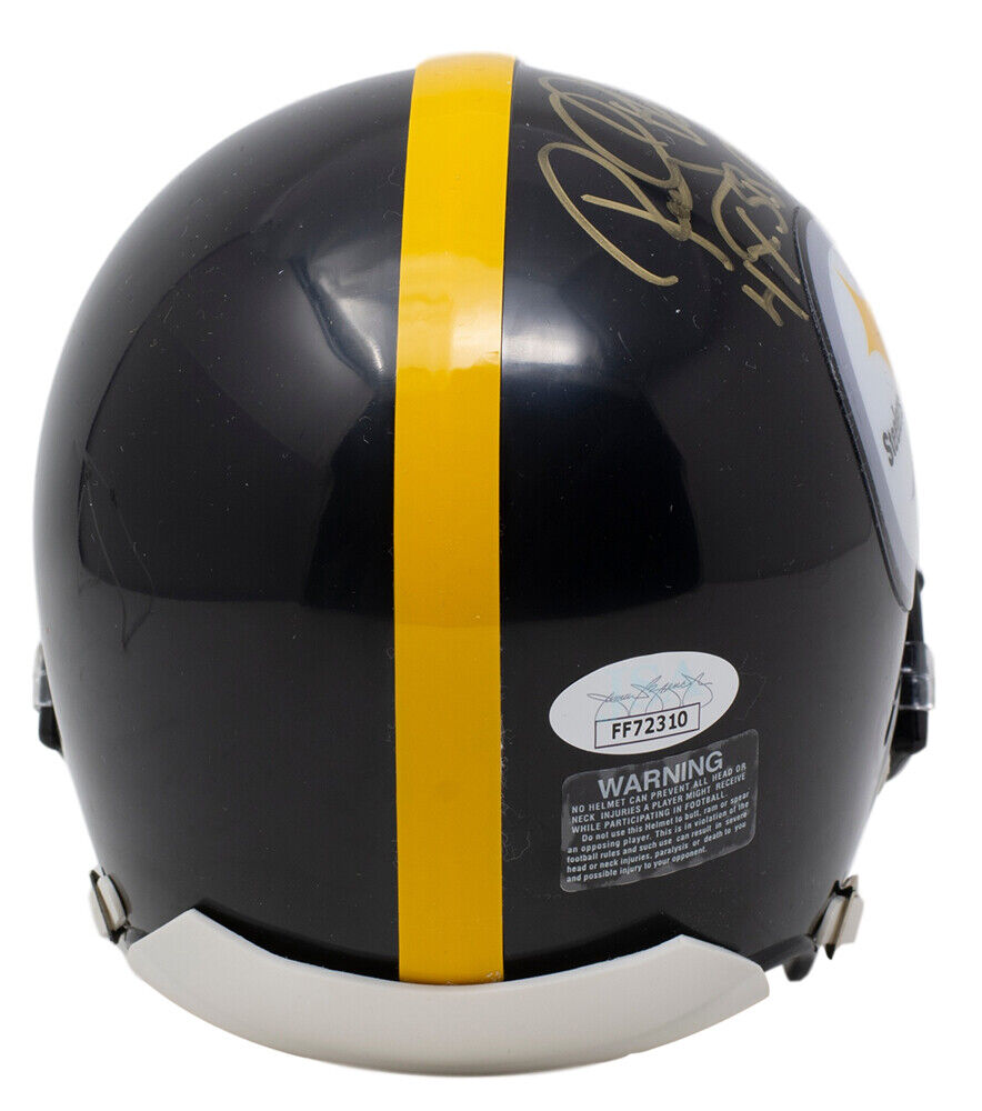 Rocky Bleier Signed Steelers Mini-Helmet Inscribed "4X SB Champ" (JSA COA)