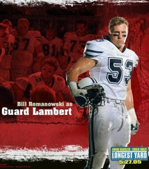 Bill Romanowski Signed Jersey Inscr. "Guard Lambert" (Beckett) "The Longest Yard
