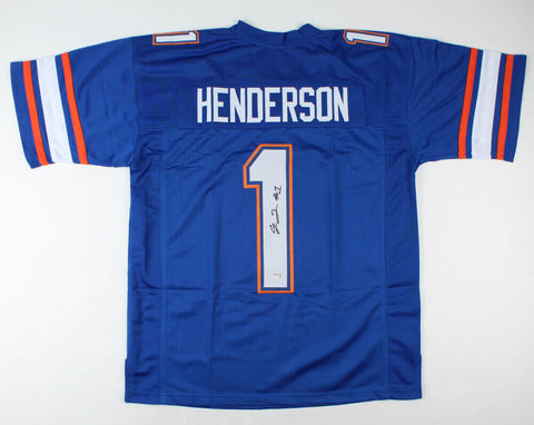 C. J. Henderson Signed Florida Gators Jersey (PSA COA) Jaguars #1 Draft Pck 2020