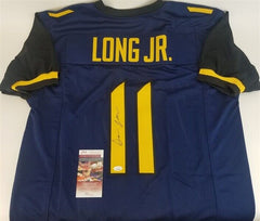 David Long Jr. Signed West Virginia Mountaineers Jersey (JSA COA) Titan's L.B.