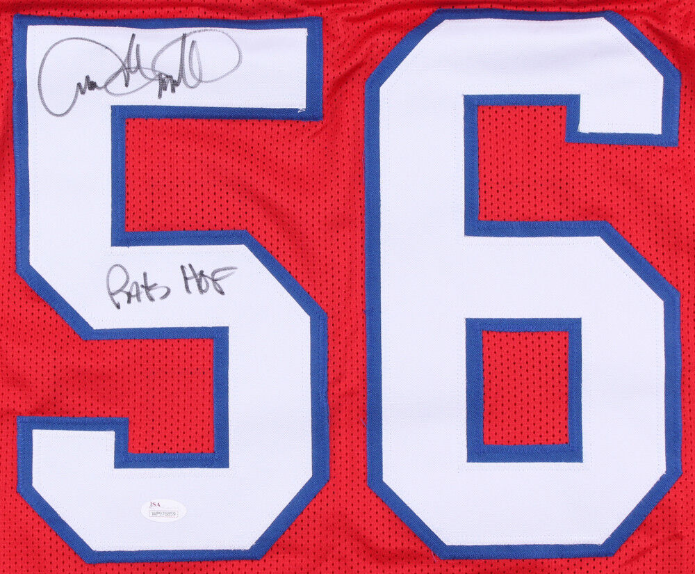 Andre Tippett Signed New England Patriots Jersey Inscribed HOF 08 (JSA COA)SB.XX