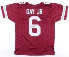 Willie Gay Jr Signed Mississippi State Bulldogs Jersey (JSA COA)Chiefs 2nd Rd Pk