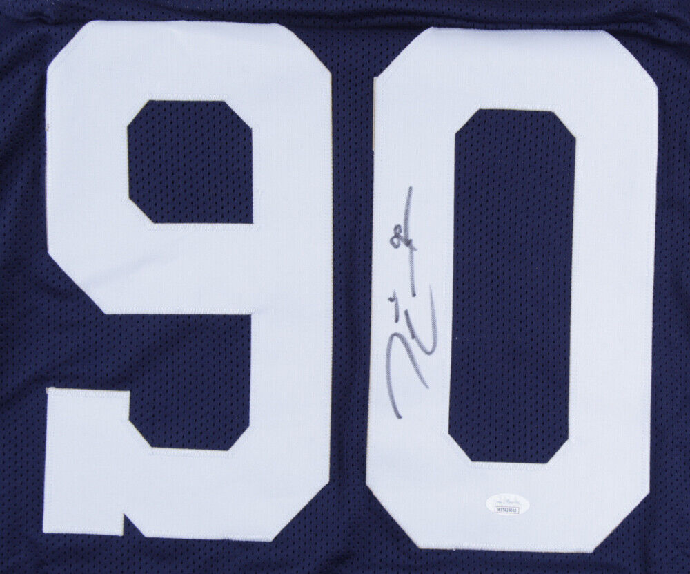 Demarcus Lawrence Autographed Dallas Cowboys Custom Blue Football Jersey -  JSA