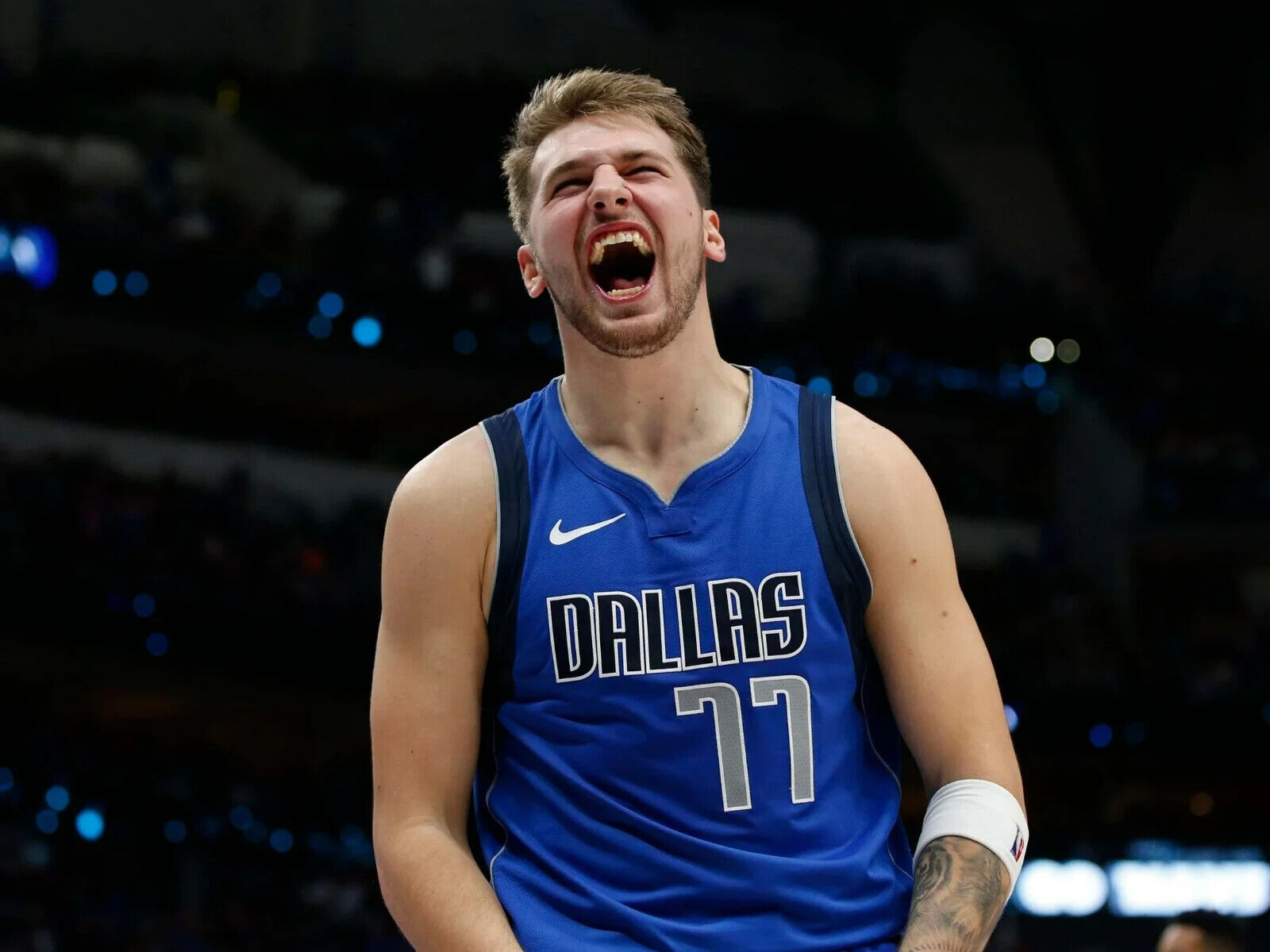 Lot Detail - 2019 Luka Doncic Game Used Dallas Mavericks Home Jersey From 42  Point Triple-Double Game on 11/18/19 - 2nd Player Younger Than 21 Years Old  To Record A 40-Point Triple-Double! (NBA/MeiGray)