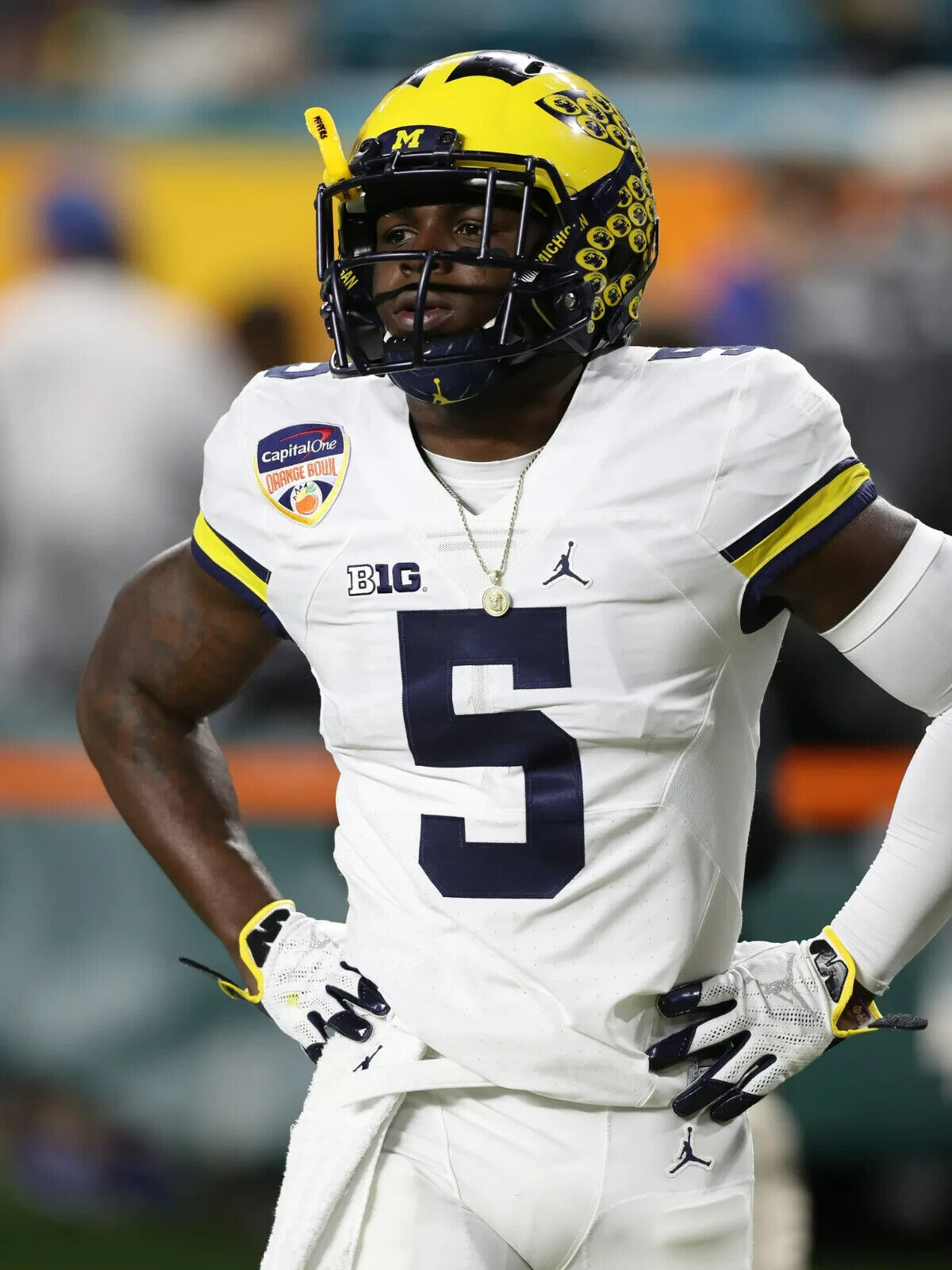 Jabrill Peppers Signed Michigan Wolverines Jersey (JSA COA) Patriots Safety
