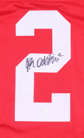 J K Dobbins Signed Ohio State Buckeyes Jersey (JSA COA) 2019 Rose Bowl Champ RB