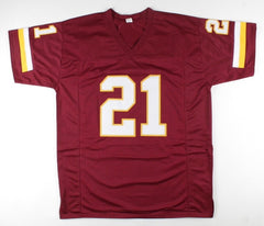 Deion Sanders Signed Washington Redskins Jersey (Beckett COA) All Pro Def. Back