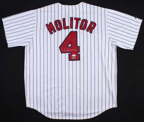 Paul Molitor Signed Twins Jersey (JSA COA) 3000 Hit Club  & Hall of Famer 2004