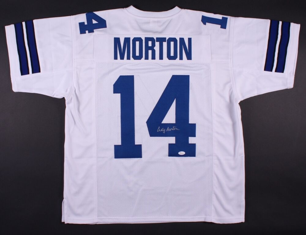 Craig Morton Signed Dallas Cowboys Jersey (JSA COA) Super Bowl VI