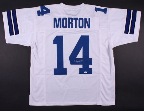 Craig Morton Signed Dallas Cowboys Jersey (JSA COA) Super Bowl VI QB