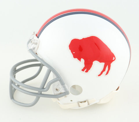 O. J. Simpson Signed Buffalo Bills Throwback Mini-Helmet (Schwartz Sports COA)
