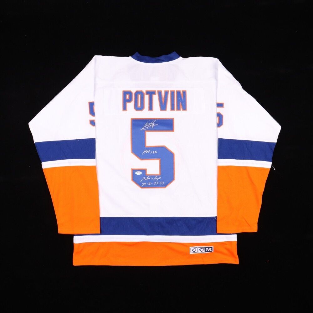 Denis Potvin Signed NY Islanders Jersey Inscribd