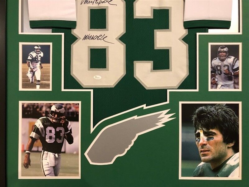Vince Papale 'Invincible' Signed Eagles Custom Jersey Framed Display ( –