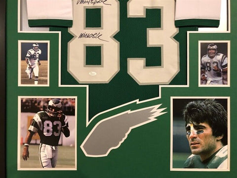 Vince Papale "Invincible" Signed Eagles Custom Jersey Framed Display (JSA COA)