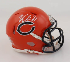 Khalil Herbert Signed Chicago Bears Speed Mini Helmet (Beckett) Running Back