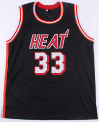 Alonzo Mourning Miami Heat Black Signed Jersey / 7×NBA All-Star (JSA COA)