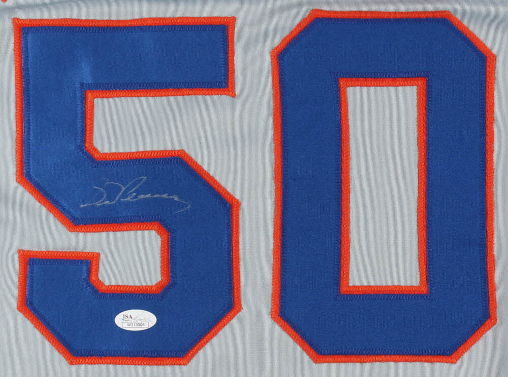 Sid Fernandez Signed New York Mets Jersey (JSA) 1986 World Champion N.Y. Pitcher