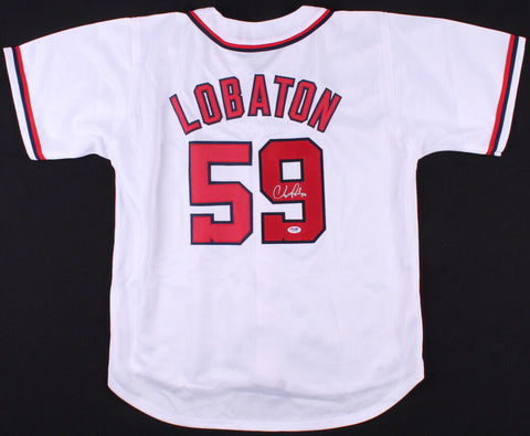 Jose Lobaton Signed Washington Nationals Jersey (PSA) Nats Catcher (2014–2017)