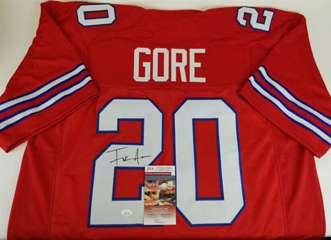 Frank Gore Signed Buffalo Bills Red Jersey (JSA COA) 5×Pro Bowl Running Back