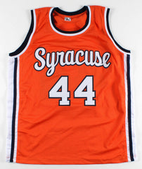 Derrick Coleman Signed Syracuse Orange Jersey (AIV COA)  #1 Pick 1990 / N.J Nets