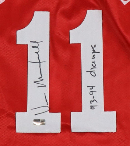 Vernon Maxwell Signed Houston Rockets Jersey Inscribed "93-94 Champs" (Steiner)