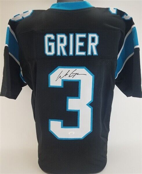Will Grier Signed Carolina Panthers Jersey (JSA COA) Ex West Virginia –