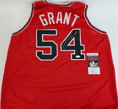 Horace Grant Signed Chicago Bulls Jersey (JSA COA) 4xNBA Champ / Power Forward