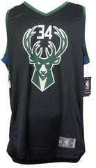 Giannis Antetokounmpo Signed Milwaukee Bucks Fanatics NBA Replica Jersey JSA COA