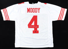 Jake Moody Signed San Francisco 49er Jersey (Playball Ink) Ex-Mich. Place Kicker