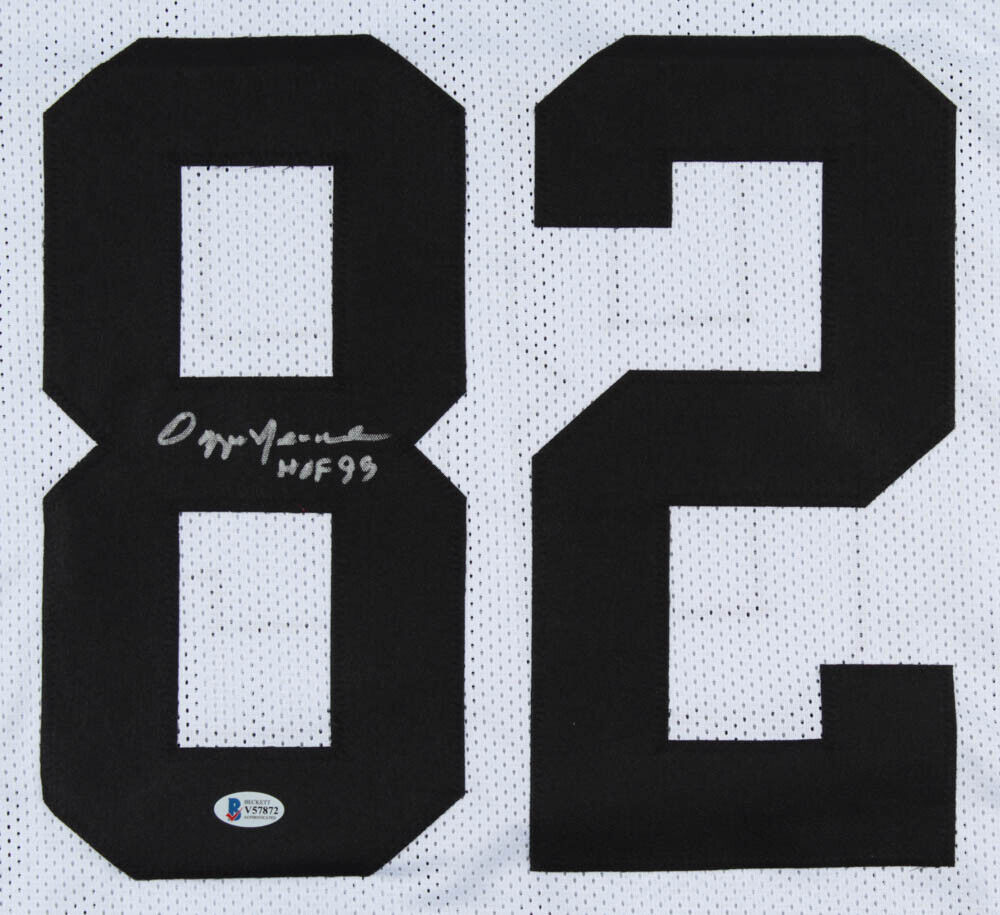 Ozzie Newsome Signed Browns Jersey Inscribed HOF 99 (Beckett COA)3xPro Bowl TE