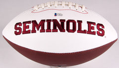Derwin James Signed Florida State Seminoles Logo Football Inscribed "Go Noles"