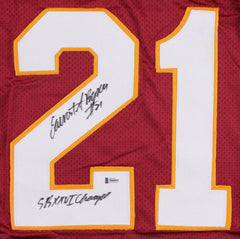 Earnest Byner Signed Redskins Jersey Inscribed "SB XXVI Champs" (Beckett COA)