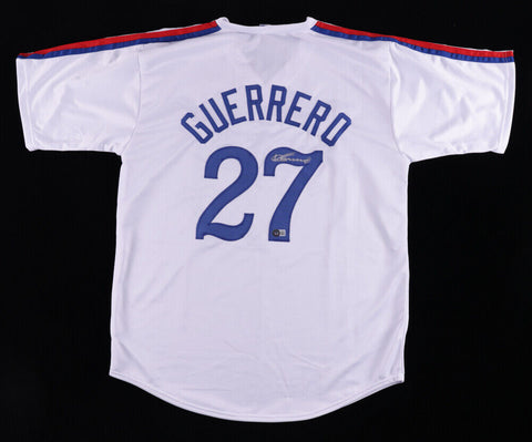 Vladimir Guerrero Sr Signed Montreal Expo Jersey (Beckett Holo) Hall / Fame 2018