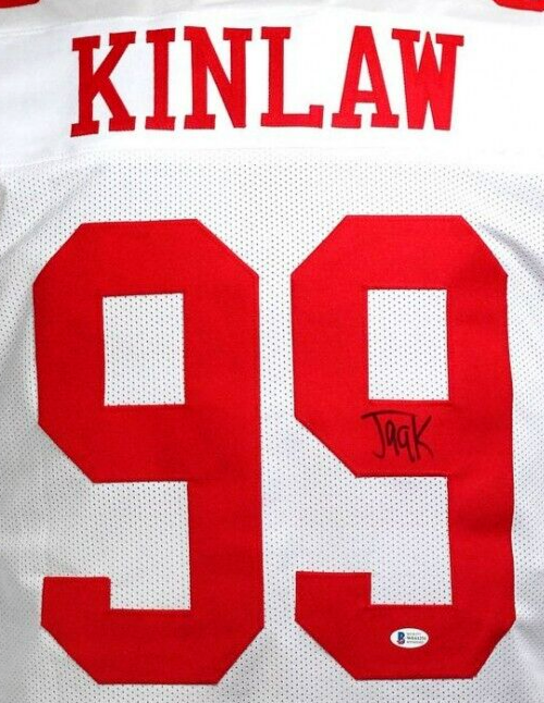 Javon Kinlaw Signed San Francisco 49ers Jersey (Beckett COA) 2020 1st –